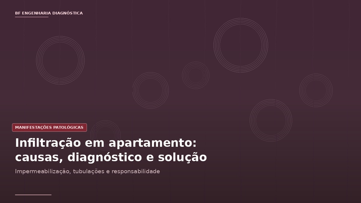 Capa do artigo sobre infiltração em apartamentos