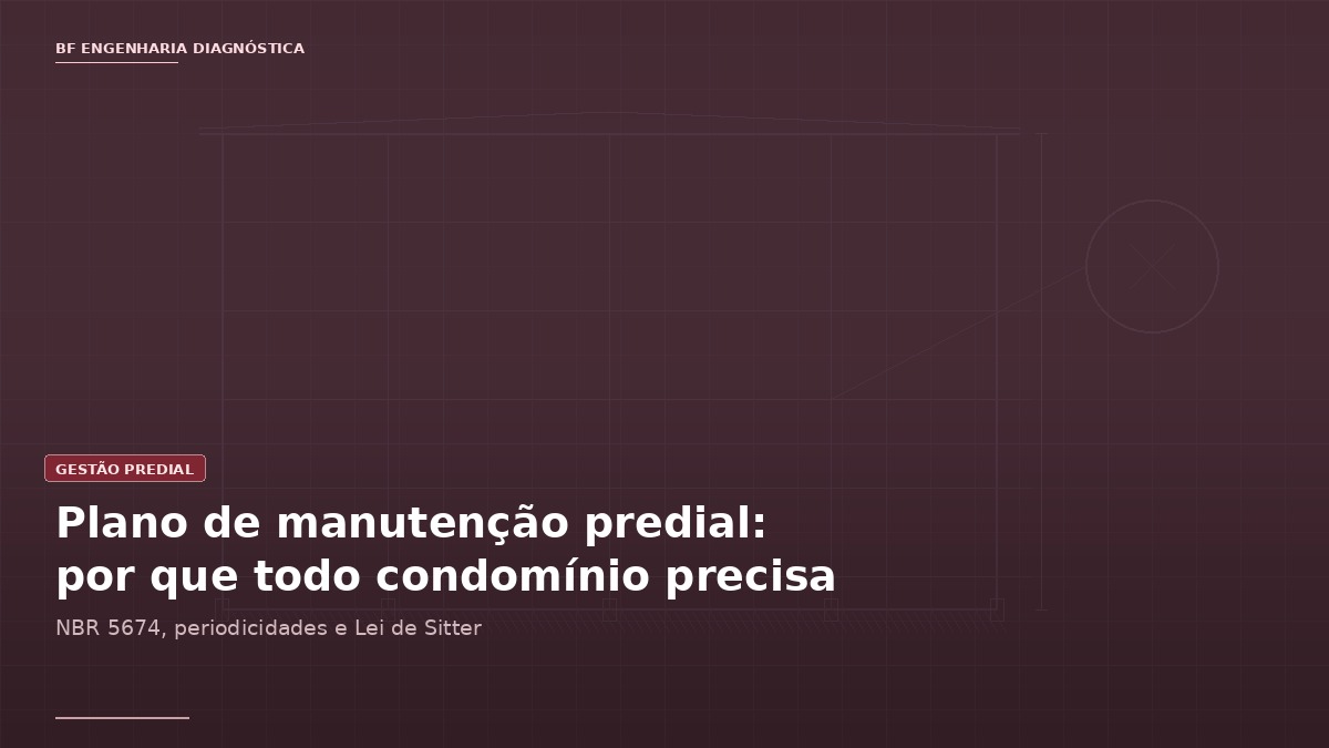 Capa do artigo sobre plano de manutenção predial